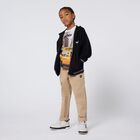 Beige Logo Trousers, 1, hi-res