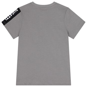 Boys Grey Logo T-Shirt
