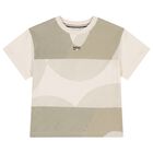 Boys Beige Logo T-Shirt, 2, hi-res