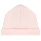 Baby Girls Pink Cotton Babygrow & Hat Set, 1, hi-res