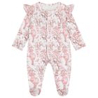 Baby Girls White & Pink Africa Babygrow Gift Set, 1, hi-res