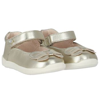Baby Girls Gold Pre Walker Shoes