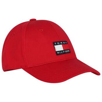 Boys Red Logo Cap