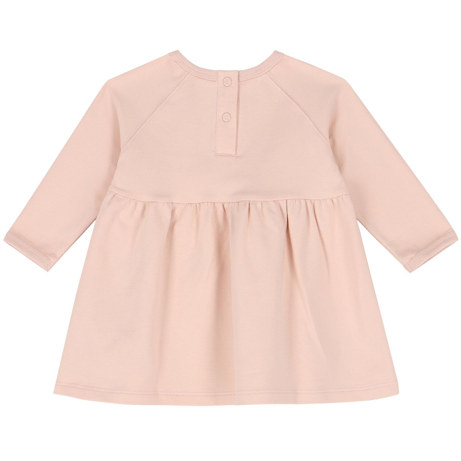 Baby Girls Pink Logo Dress, 1, hi-res