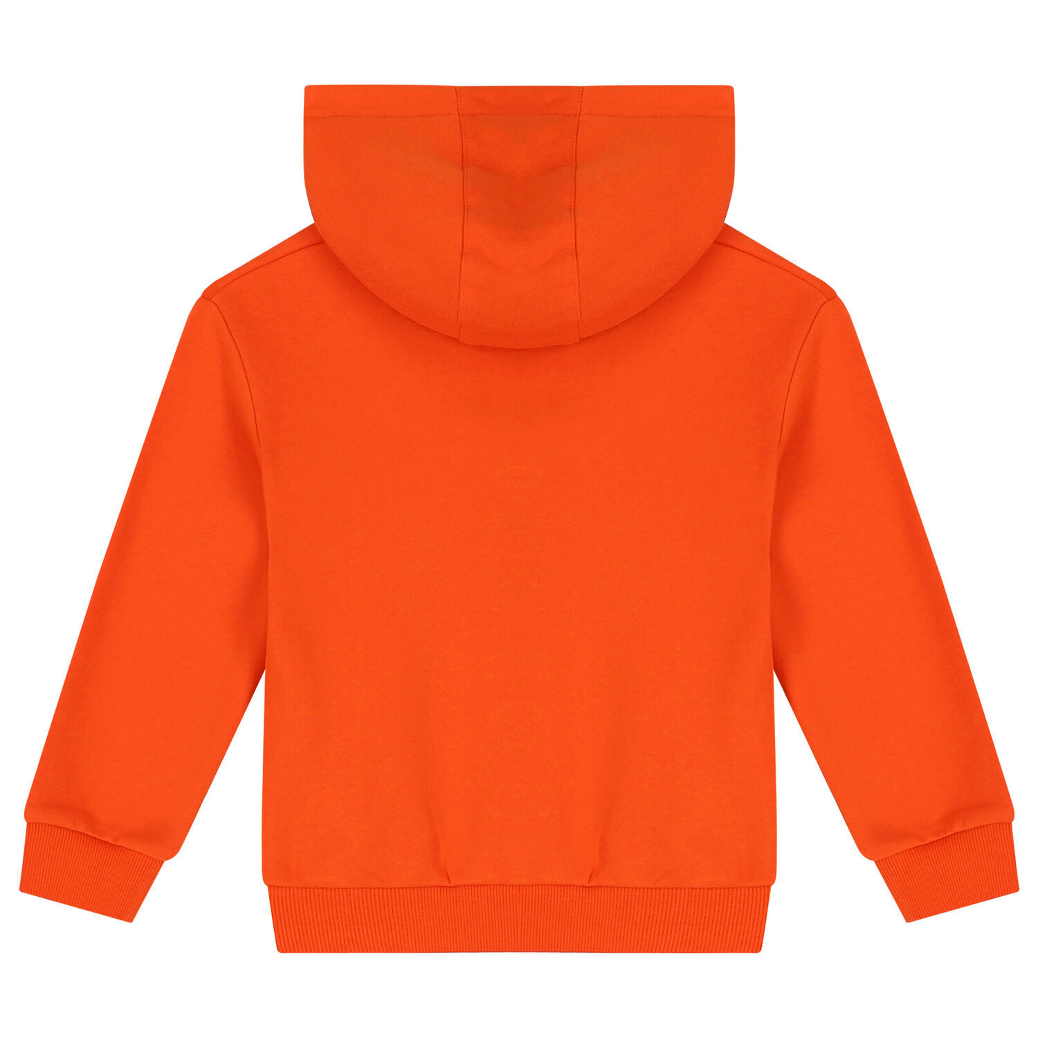 Boys Orange Varsity Tiger Hooded Top, 2, hi-res