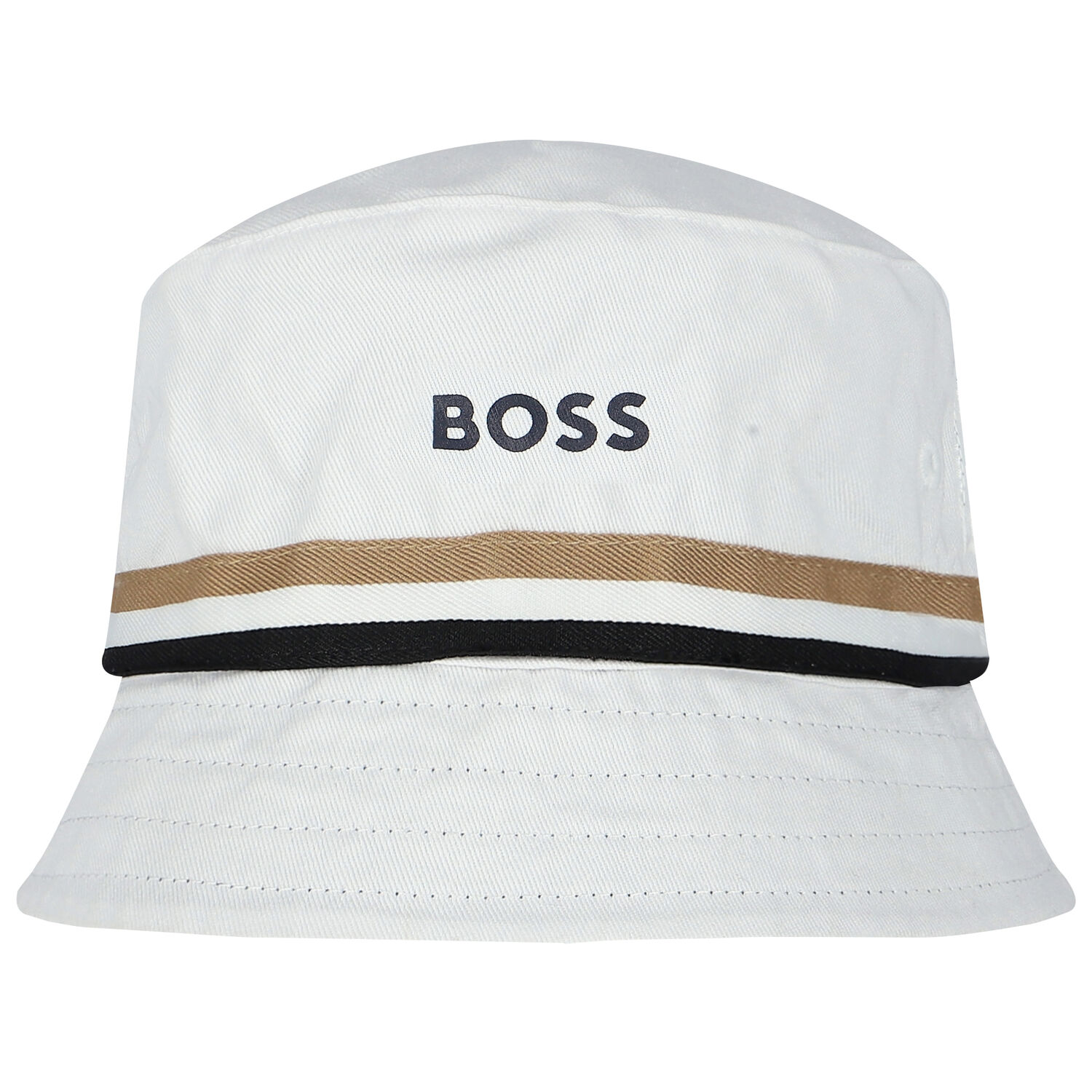 Younger Boys Navy Blue Reversible Logo Bucket Hat, 1, hi-res