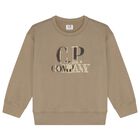 Boys Beige Logo Tracksuit , 1, hi-res