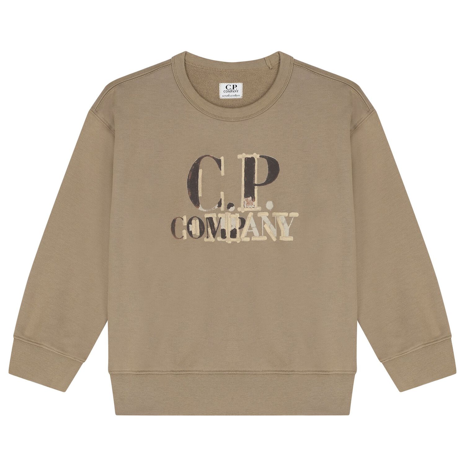 Boys Beige Logo Tracksuit , 1, hi-res