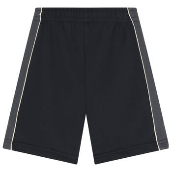 Boys Black Logo Shorts