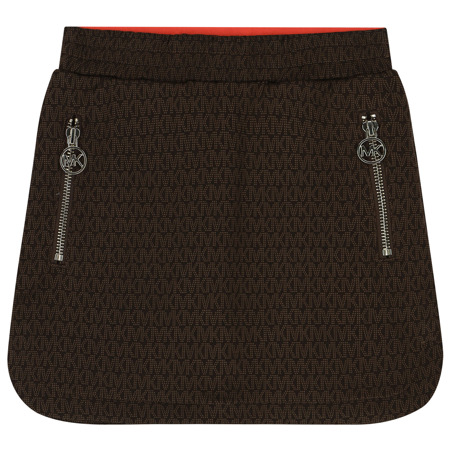 Girls Brown Logo Skirt, 1, hi-res