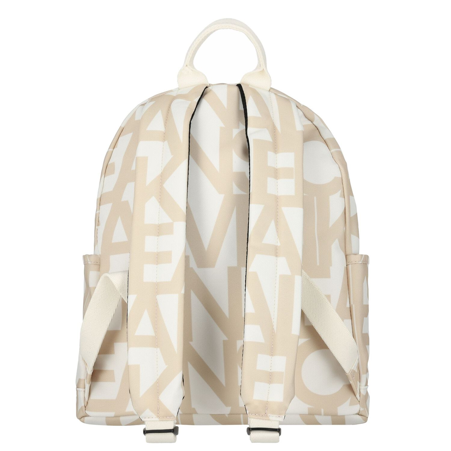 Beige & Ivory Logo Backpack, 1, hi-res