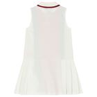 Girls White & Red Polo Dress, 1, hi-res