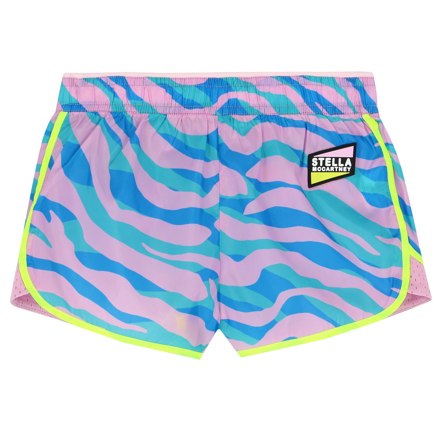 Girls Pink & Blue Shorts, 1, hi-res