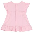 Baby Girls Pink & Ivory Short Set (4 Piece), 1, hi-res