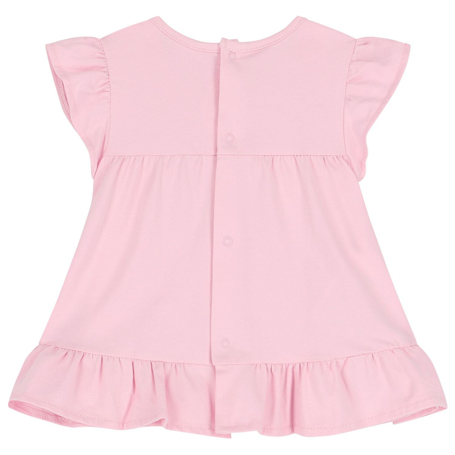 Baby Girls Pink & Ivory Short Set (4 Piece), 1, hi-res