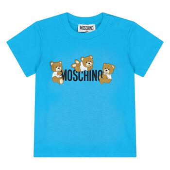 Younger Blue Teddy Bear Logo T-Shirt
