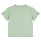 Younger Boys Green & White T-Shirts ( 2-Pack ), 2, hi-res