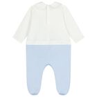 Baby Boys White & Blue Leopard Babygrow Gift Set, 1, hi-res