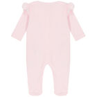 Baby Girls Pink Floral Babygrow, 1, hi-res