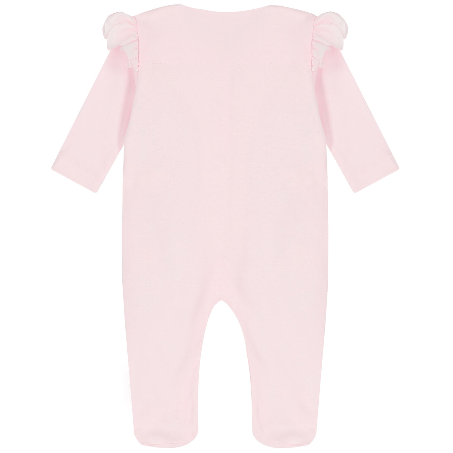 Baby Girls Pink Floral Babygrow, 1, hi-res