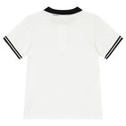 Boys White & Black Logo Shorts Set, 1, hi-res