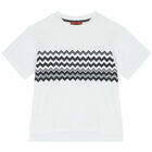 Boys White Logo T-Shirt, 1, hi-res