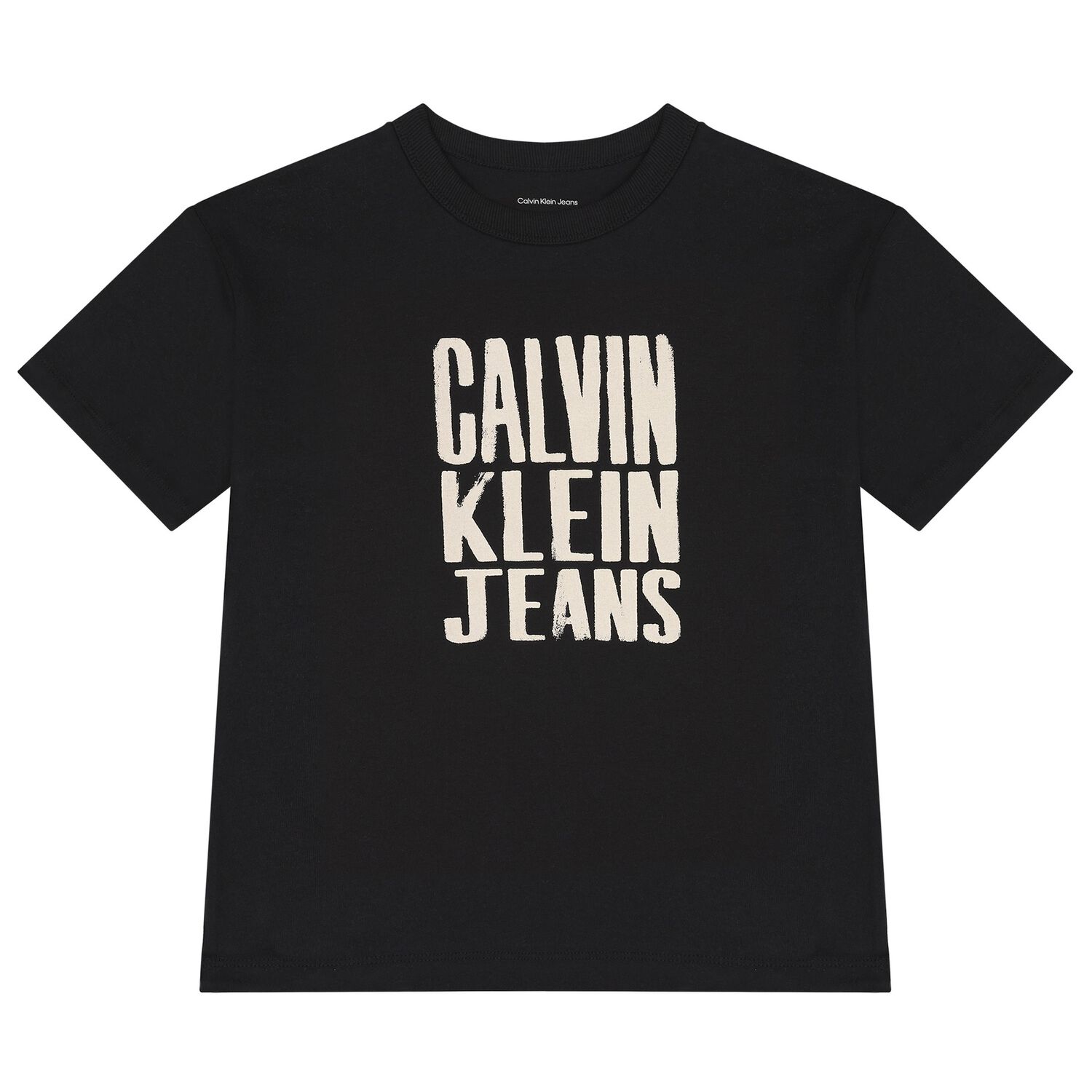 Girls Black Logo T-Shirt, 1, hi-res