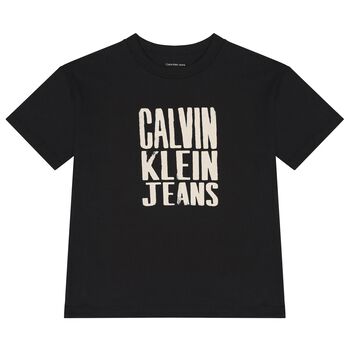 Girls Black Logo T-Shirt