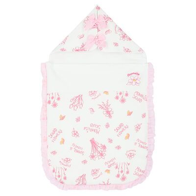 Baby Girls White & Pink Floral Nest