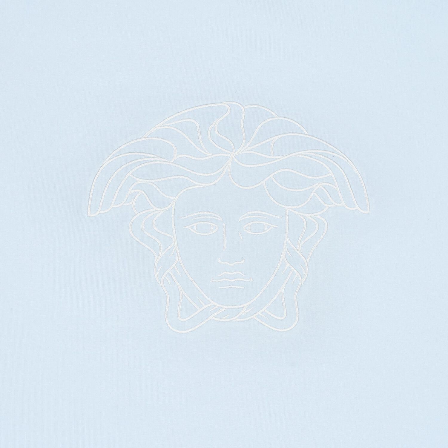 Baby Boys Blue Medussa Logo Blanket, 1, hi-res