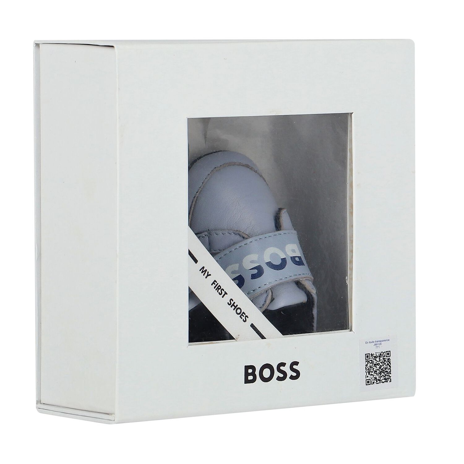 Baby Boys Blue Logo Pre Walker Shoes, 1, hi-res