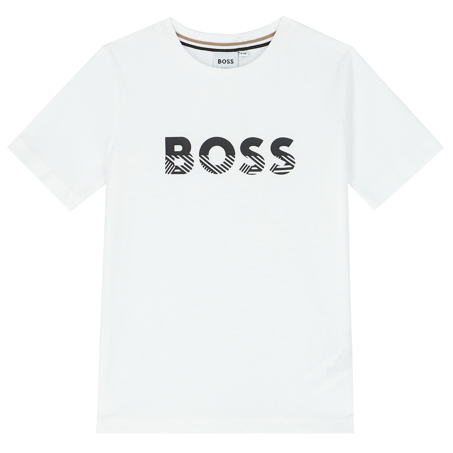 Boys White Logo T-Shirt, 1, hi-res
