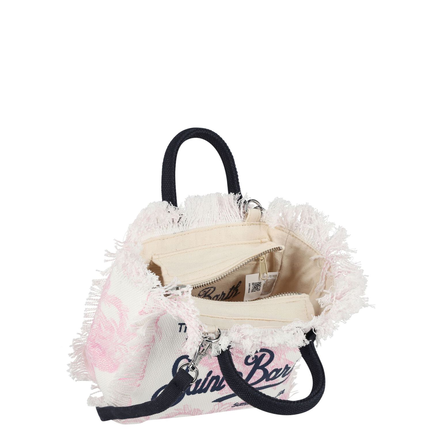 Girls White & Pink Vanity Mini Handbag ( 22cm ), 1, hi-res