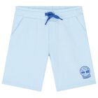 Boys Blue Logo Shorts, 4, hi-res