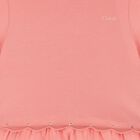 Younger Girls Pink Logo Dress, 2, hi-res