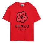 Red Logo Flowers T-Shirt, 1, hi-res