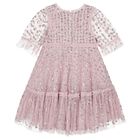 Girls Pink Sequin & Tulle Dress, 2, hi-res