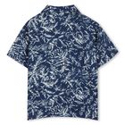 Boys Navy Blue Pine Tree Shirt, 1, hi-res