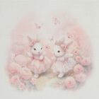 Baby Girl Ivory Bunny Muslin Swaddles ( 2-Pack ), 1, hi-res