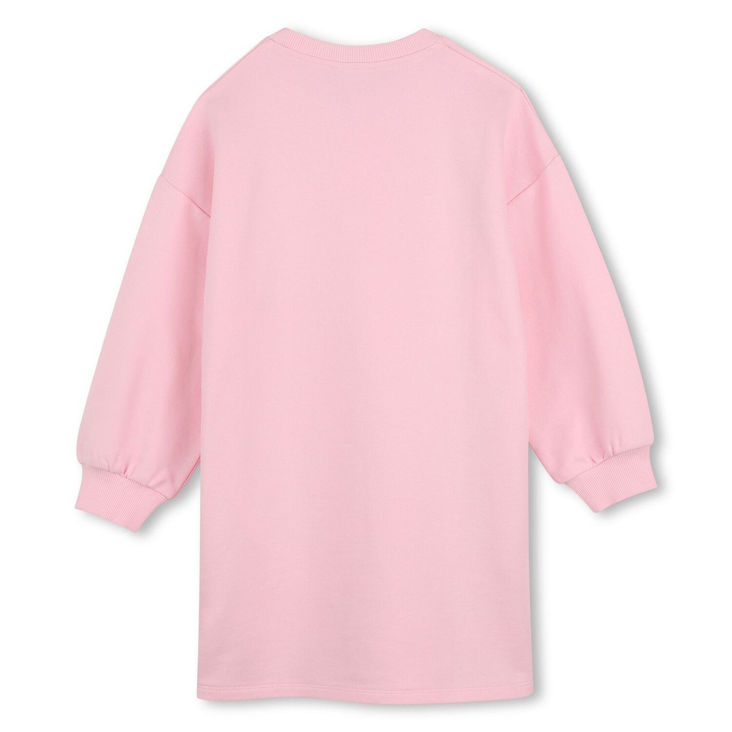 Girls Pink Boke Flower Logo Dress, 1, hi-res