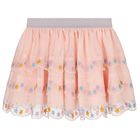 Girls Pink Star Tulle Skirt, 1, hi-res