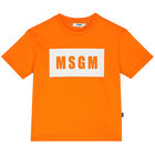 Orange & White Logo T-Shirt, 1, hi-res