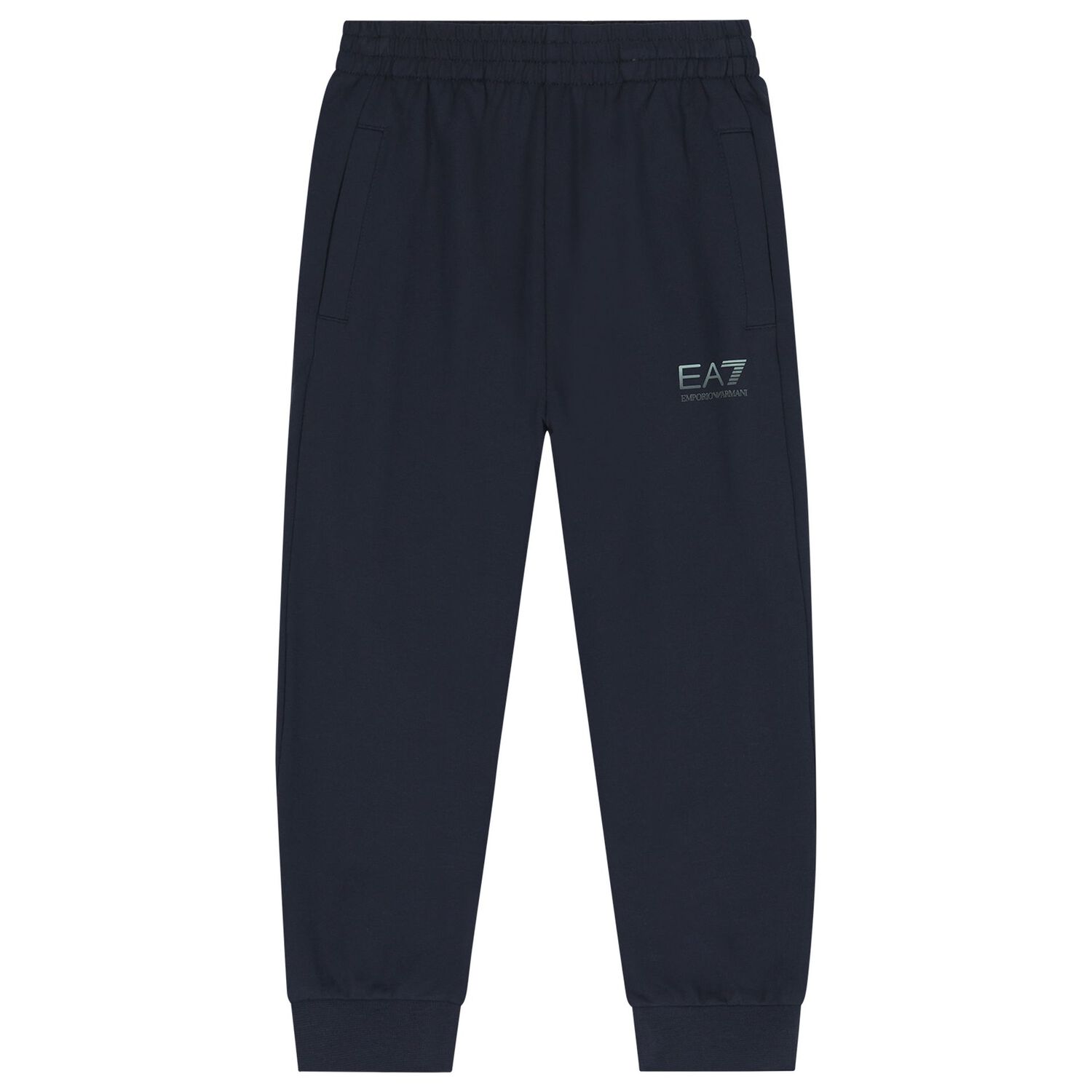 Boys Navy Blue Logo Tracksuit, 2, hi-res
