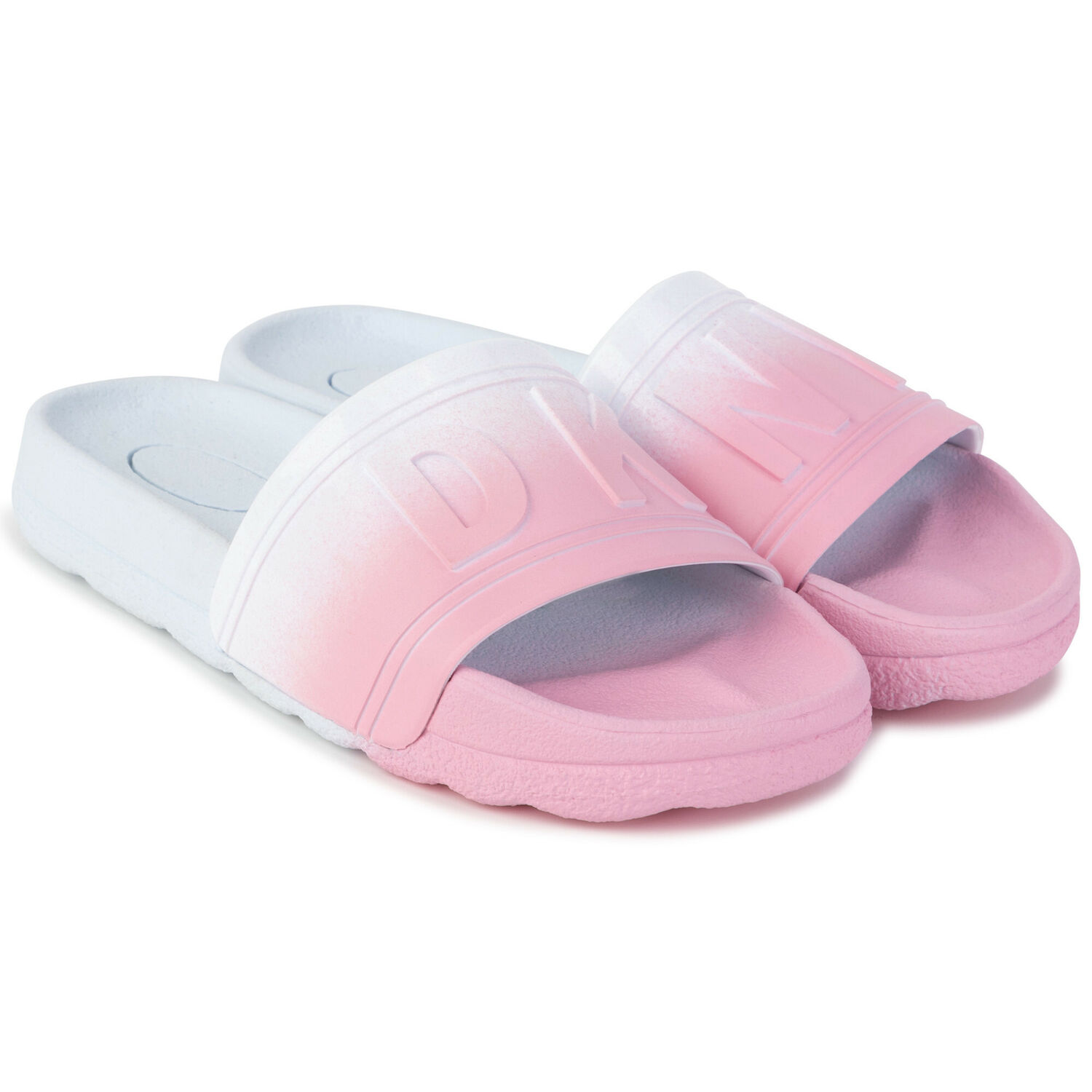 Girls Pink & White Logo Sliders, 1, hi-res