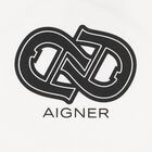 Younger Boys White Logo T-Shirt, 1, hi-res
