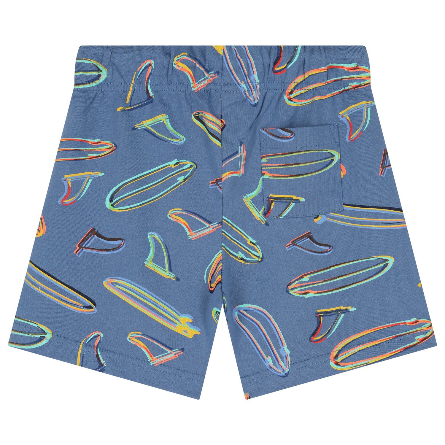 Boys White & Blue Surf Board Shorts Set, 2, hi-res image number null