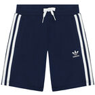 Girls White & Pink Logo Shorts Set, 3, hi-res