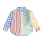 Baby Boys Multi-Coloured Gingham Shirt & Shorts Set , 1, hi-res