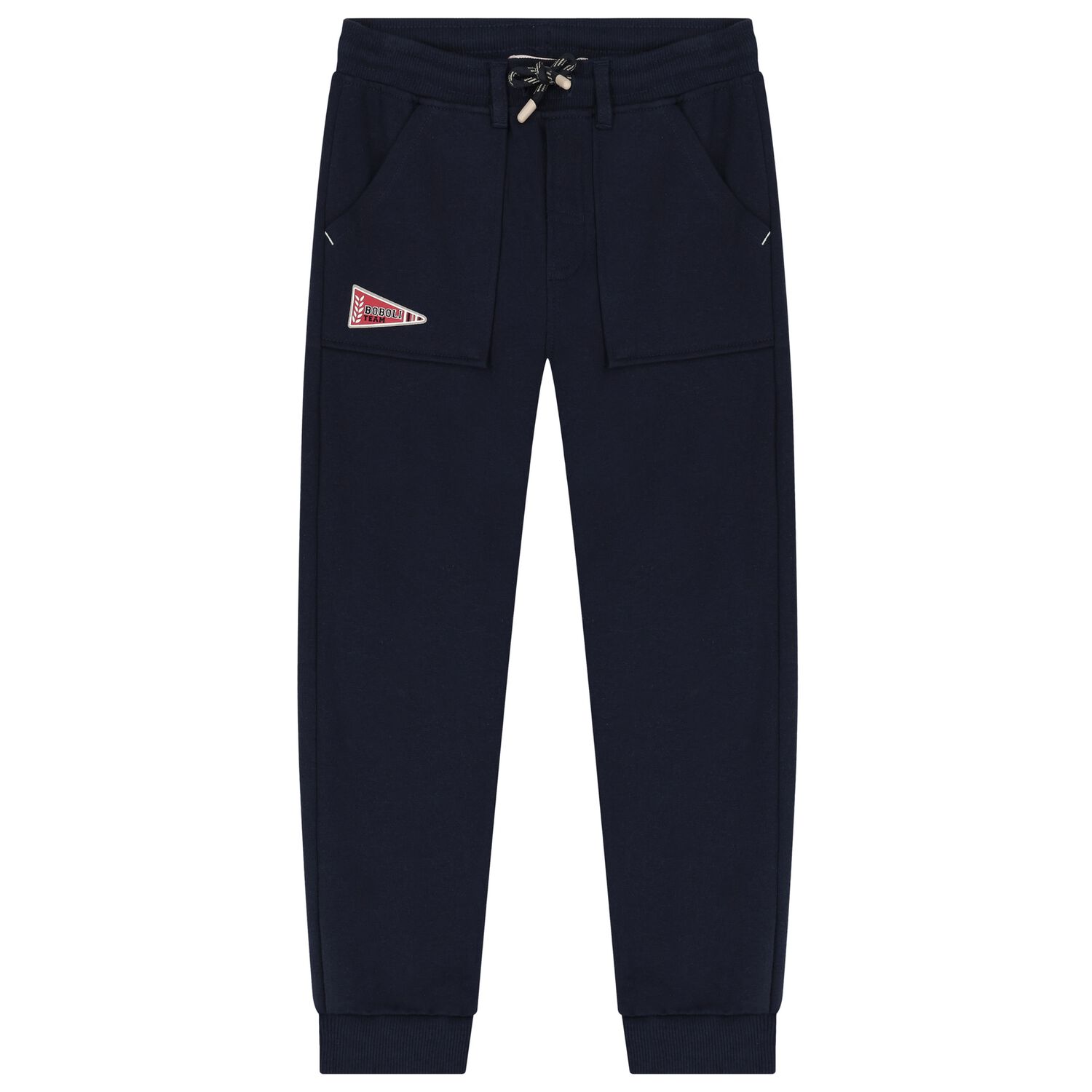 Boys Navy Blue Logo Joggers, 1, hi-res