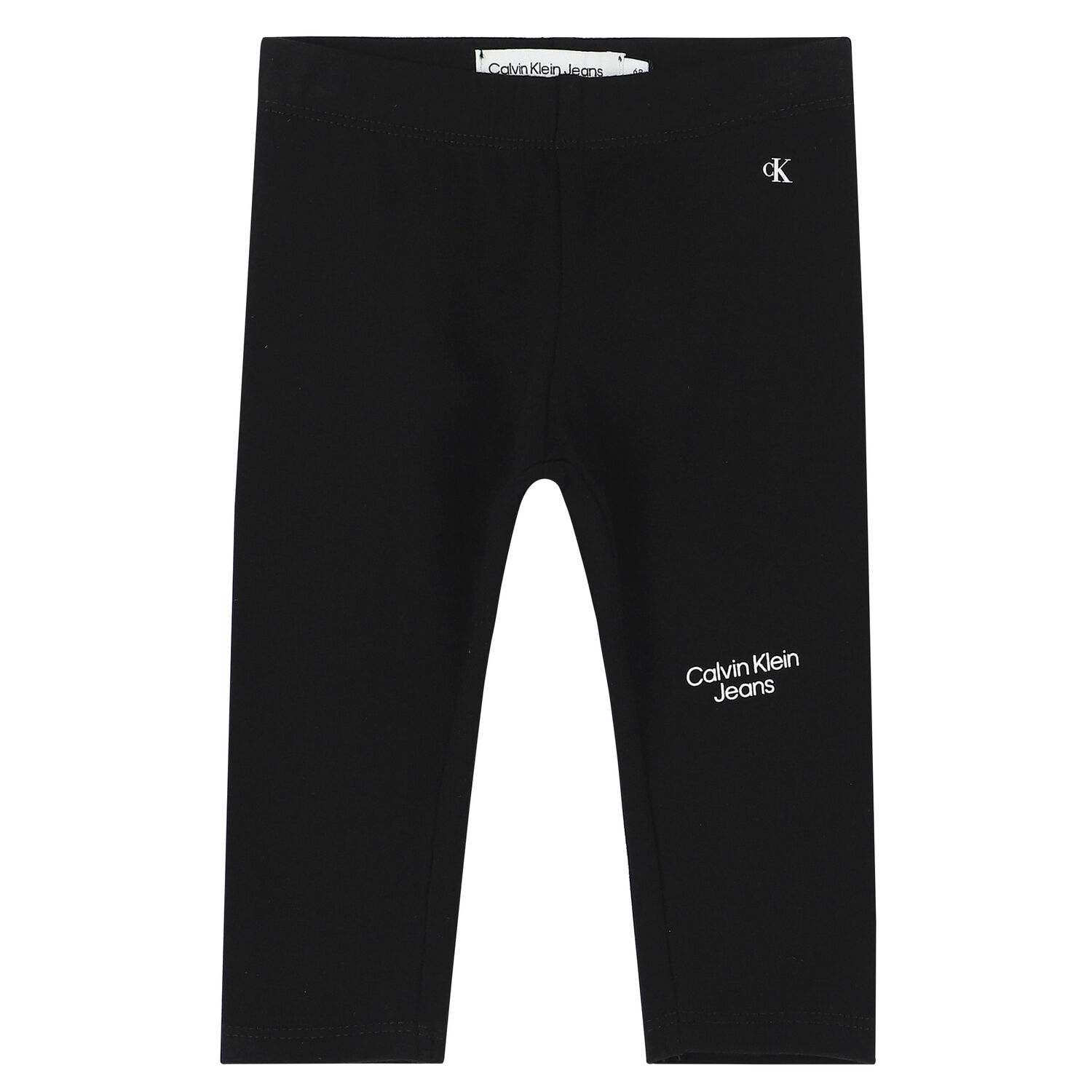 Baby Girls Black Logo Leggings, 1, hi-res